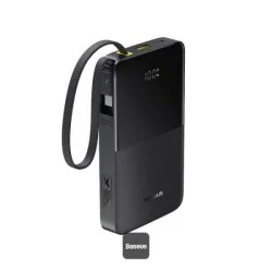 Baseus EnerFill FC51 Bipow2 Pro Digital Display Power Bank with Built-in Cable 10000mAh 22.5W - Cosmic Black